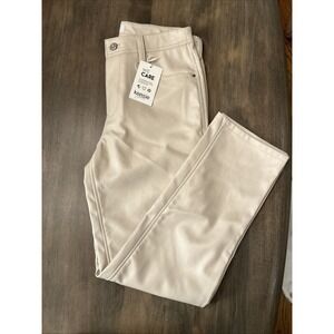 Beautiful Kensie jeans Vegan Leather Tan Beige Color Size 2 26 New With Tag